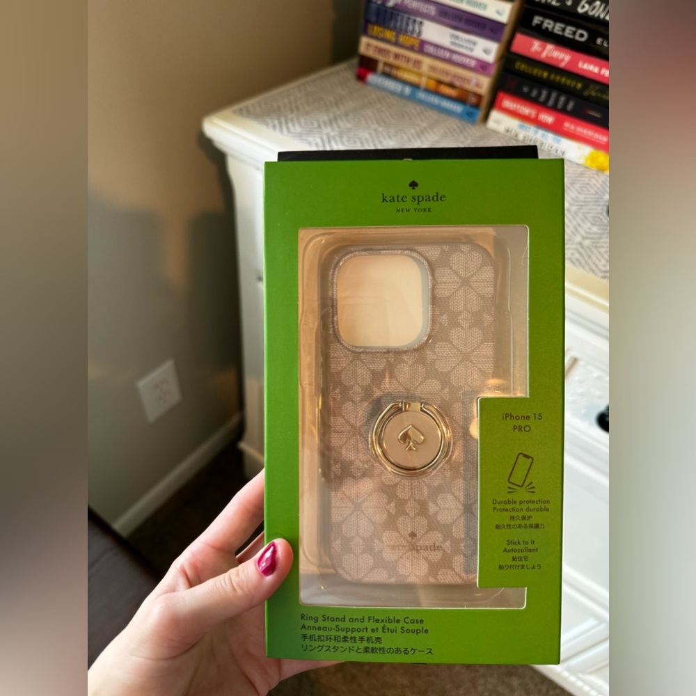 iPhone 15 PRO Kate Spade Phone Case w/ Ring Stand